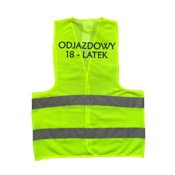[Km07] Kamizelka odblaskowa ODJAZDOWY 18 LATEK